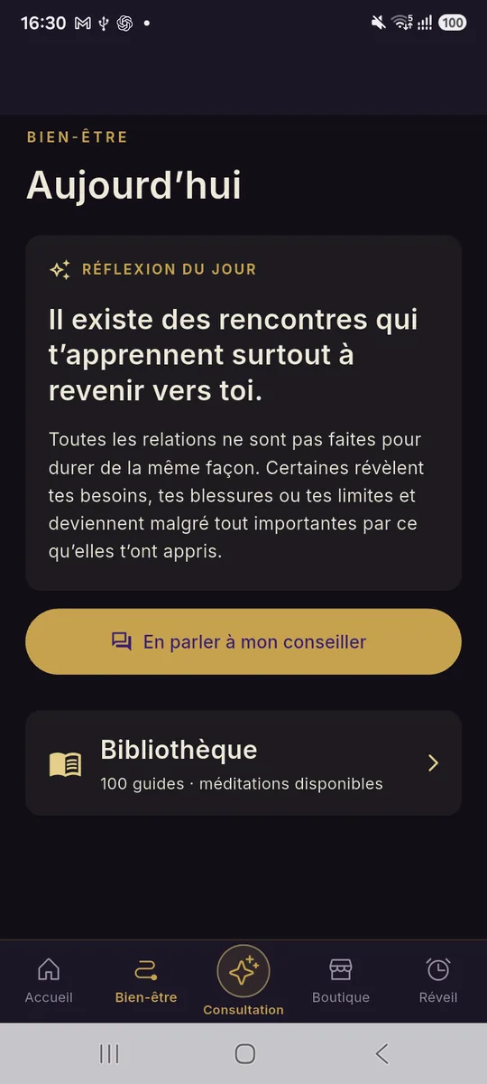 Pensée du jour dans Auryel